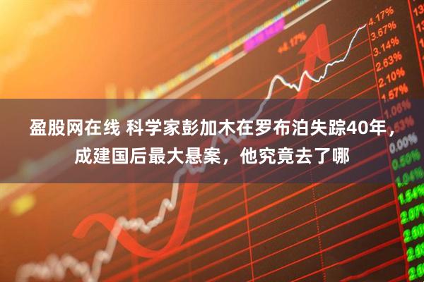 盈股网在线 科学家彭加木在罗布泊失踪40年，成建国后最大悬案，他究竟去了哪