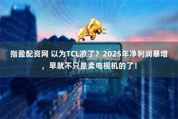 指盈配资网 以为TCL凉了？2025年净利润暴增，早就不只是卖电视机的了！